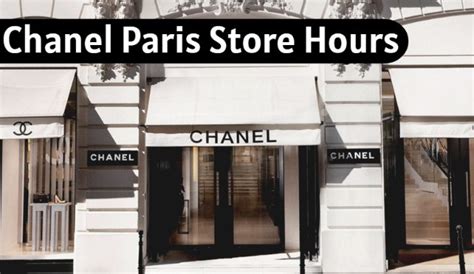 chanel paris opening hours|chanel store.